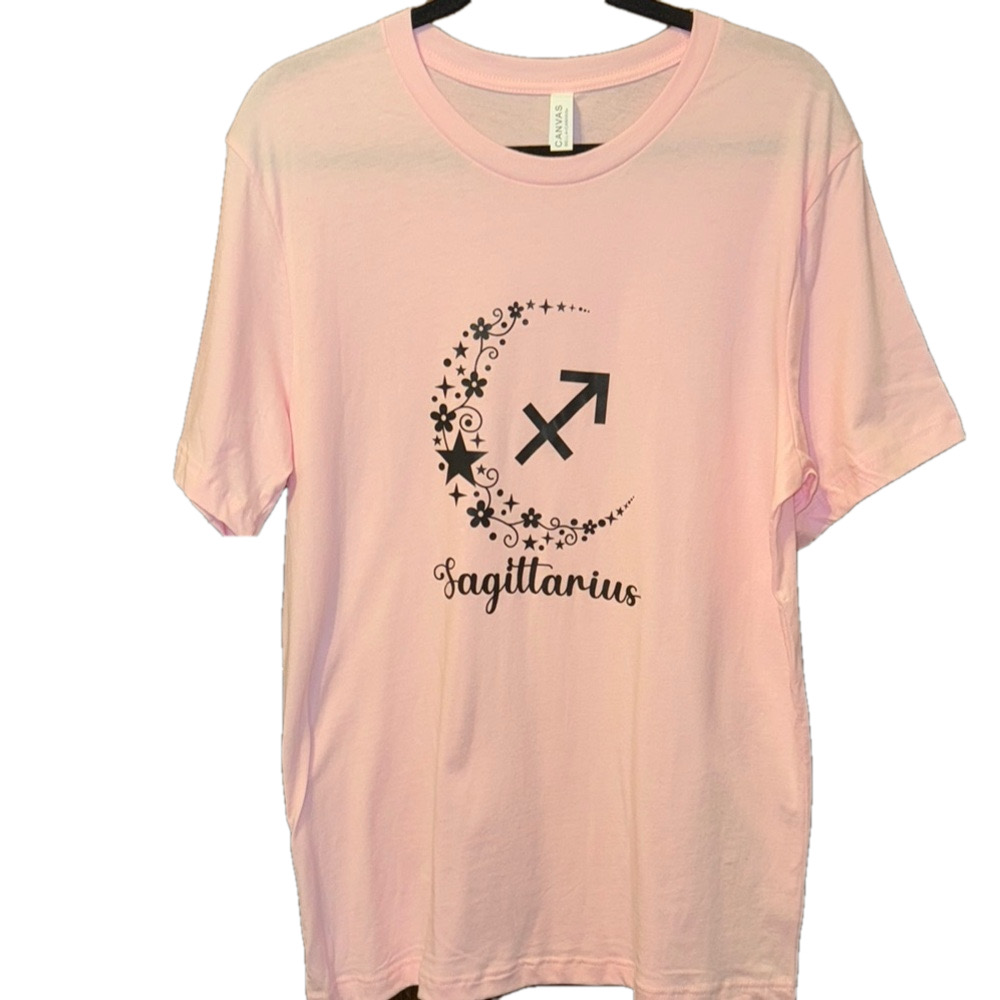 Bella Canvas Pink Sagittarius Short Sleeve T-Shirt